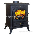 Forest paint,Factory direct selling,CE Certificate approved Hand working antique cast iron wood burning fireplaces BH015